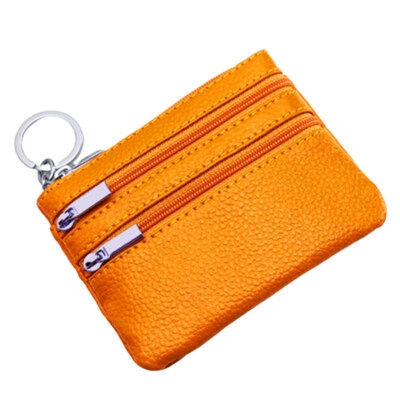 

Women Solid Color Zipper Pocket Coin Wallet Purse Clutches Bag Pouch Card Holder