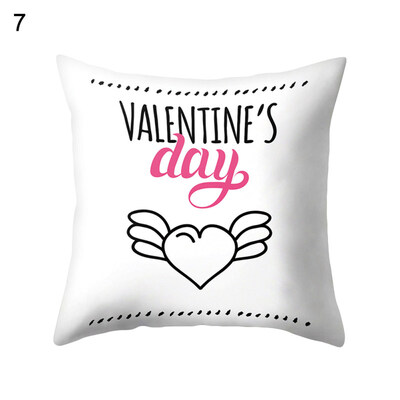 

Love Heart Happy Romantic Pillow Case Cushion Cover Sofa Bed Car Office Decor