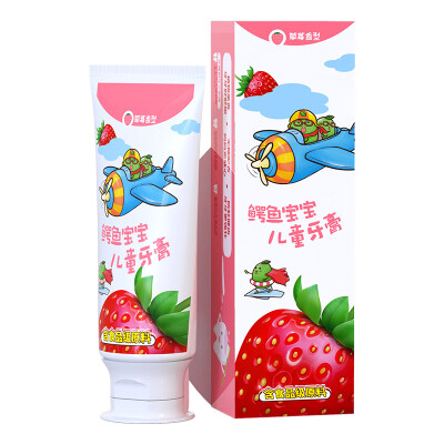 

CrocoBaby Childrens Toothpaste Baby Toothpaste 50g Strawberry Flavor 6-12 Years Anti-smashing Solid Tooth