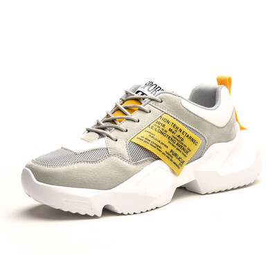 

2019 mens shoes spring sports shoes students increase old shoes mens breathable white shoes mens trend running shoes
