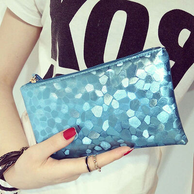 

2019 New Style Hot Womens Fashion Glitter Sequins Evening Party Clutch Bag Wallet Purse Casual Zipper