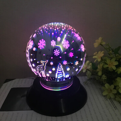 

Tailored USB Charging LED Colorful 3D Magical Christmas Light House Party Decor