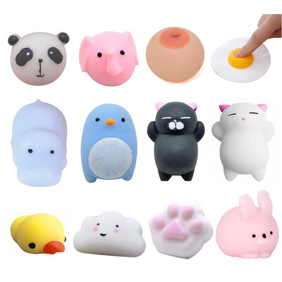 

Siaonvr 12PC Mini Cute Squeeze Funny Toy Soft Stress And Anxiety Relief Toys DIY Decor