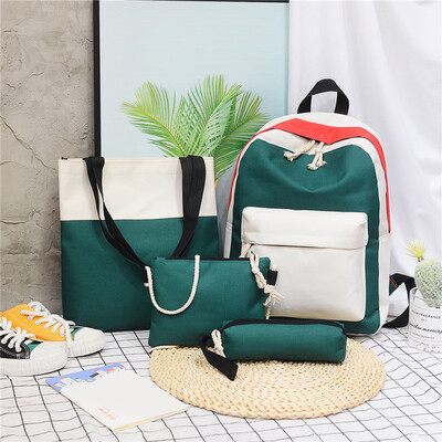 

Womens Fashion Backpack Patchwork Composite Bag Casual Bag Shoulder Bag