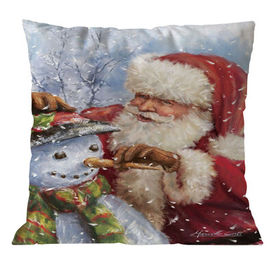 

Tailored Cotton Linen Christmas Pillow Case Sofa Car Throw Cushion Cover Home Decor