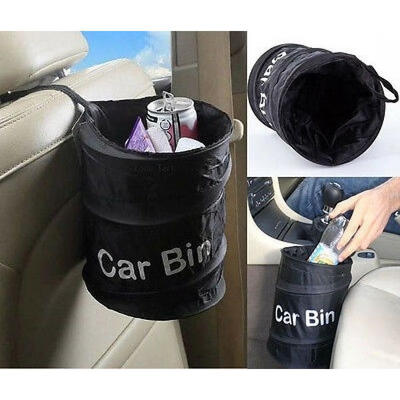 

Collapsible Car Bin Water Resistant Black Litter Waste Rubbish Trash Bag Boat