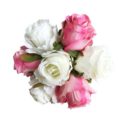 

Toponeto 1Bouquet 7 Heads Artificial Peony Silk Flower Leaf Home Wedding Party Decor