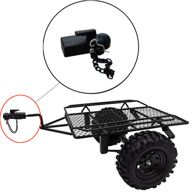 

〖Follure〗Metal Hitch Trailer Hook for SCX10 90046 Traxxas TRX4 110 RC Crawler Car