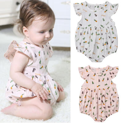 

Cute Newborn Baby Girls Romper Bodysuit Jumpsuit Summer Clothes Outfits Fit For 0-24M