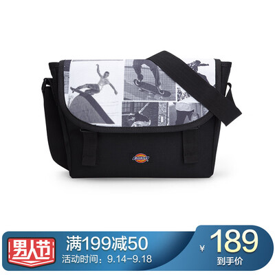 

Dickies shoulder bag men&women Messenger bag student messenger bag 182U90LBB18WH02 black