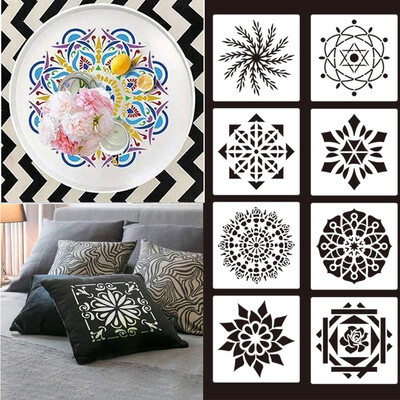

Toponeto Mandala Stencil Art Template Set Hollow Plastic Painting Template