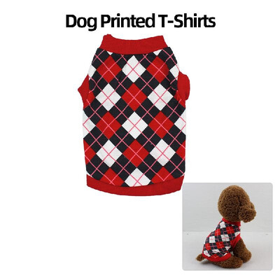 

Pet Clothes Dog Shirts Dog T-Shirts Printed Pet Vest Shirt Pet Spring Summer Clothes for Small Dogs Cats