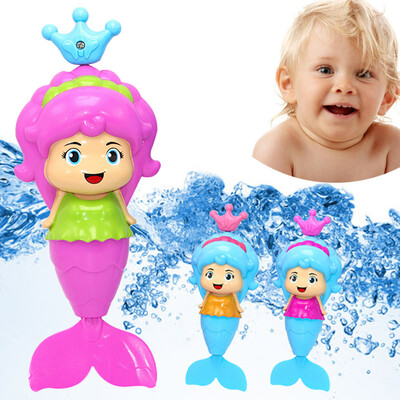 

YIWULABath Tub Fun Swimming Baby Bath Toy Mermaid Wind Up Floating Water Toy for Kids