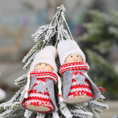 

Siaonvr Christmas Plush Santa Old Man Doll Ornaments Creative Gift Xmas Tree Decoration
