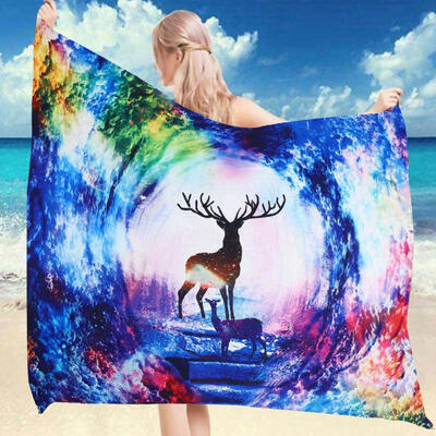 

Greensen Colorful Summer Animal Printed Portable Beach Towel Tapestry Throw Blanket Shawl Carpet Mat
