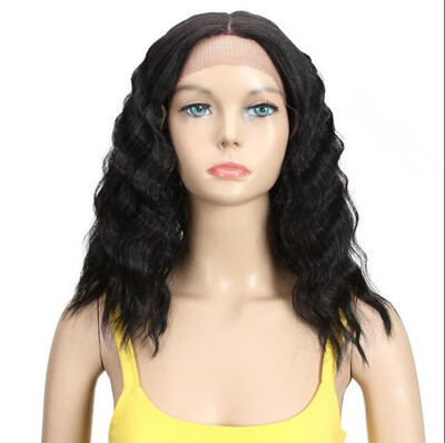 

Noble Hair Synthetic Wigs Lace Front ombre Wig 16 Inch Medium Wavy African American For Black Women Synthetic Lace Front Wig