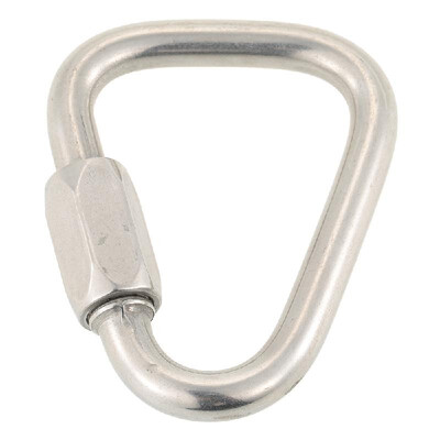

Stainless Steel Triangle Quick Link Locking Carabiner Hanging Hook Buckle for Outdoor Camping Hiking