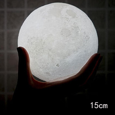 

Gobestart 3D USB LED Magical Moon Night Light Moonlight Table Desk Moon Lamp Gift