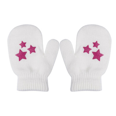 

Lovely Baby Knitting Warm Soft Gloves Kids Boys Girls Candy Colors Heart Stars Pattern Mittens Unisex Cute 3-6 years Gloves