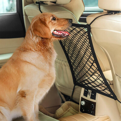 

Tailored Car Dog Barrier Seat Net Organizer Universal Stretchy Auto Backseat Storage New