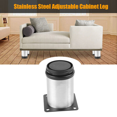 

Greensen Stainless Steel Adjustable Home Kitchen Cabinets Table Shelf Feet Round Furniture Leg Cabinet Leg Shelf Leg