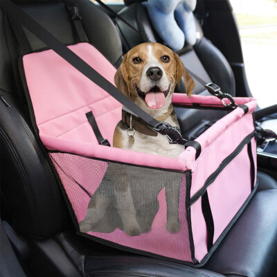 

Gobestart Collapsible Pet Dog Booster Car Seat Cat Car Carrier And Zipper Storage Pocket