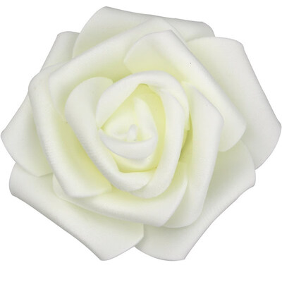 

DIY Real Touch 3D Artificial Foam Rose Head Without Stem for Wedding Party Home Decoration 50pcs Light Green