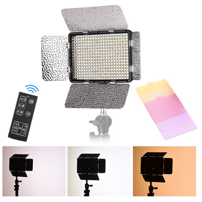 

LED Video Light Photography Lamp Panel Brightness Adjustable 5500K with 3pcs Color for Canon Nikon Sony DSLR Camera DV Camcorder
