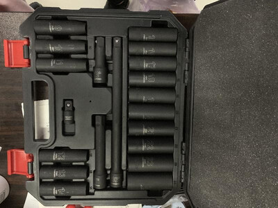 

20PCS 12-Inch Drive Metric Deep Cr-V Impact Socket Set