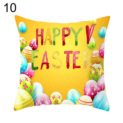 

Easter Rabbit Egg Candy Throw Pillow Case Home Car Decor Sofa Bed Cushion Cover