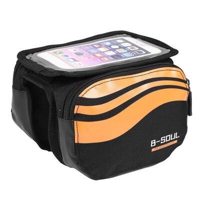 

B-SOUL Bicycle Front Beam Nylon Package Waterproof Mountain Bike Saddle Bag