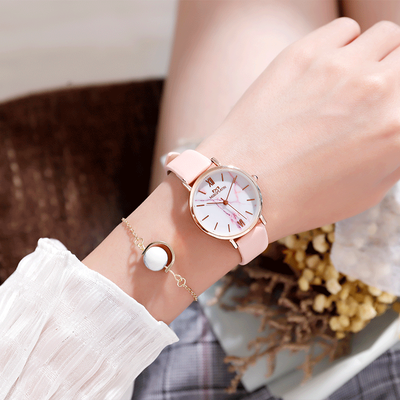 

Small fresh Joker watches female students Korean version of simple French minority ins Harajuku school style retro Mori girls