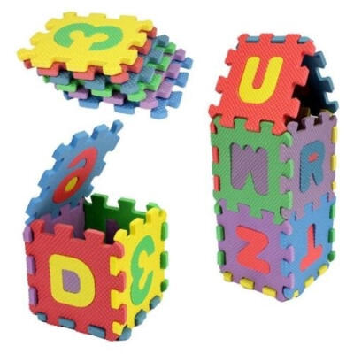 

36pcs Unisex Mini Puzzle Kid Educational Toy Alphabet Letter Numseral Foam Mat