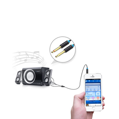 

VENTION 35mm to Dual 65mm Audio Cable 35mm Male AUX to 635mm Splitter with Left&Right Soundtrack Switch for Phone Amplifie
