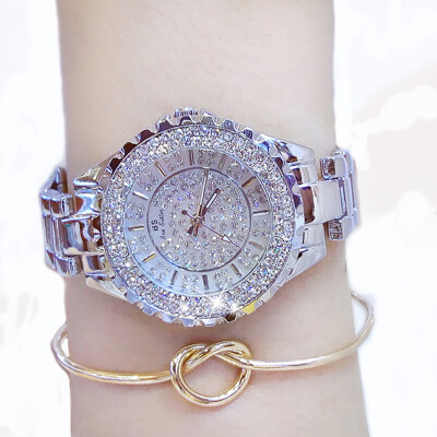 

Women Watches Luxury Brand New Geneva Ladies Quartz Rhinestone Wrist Clock Female Dress