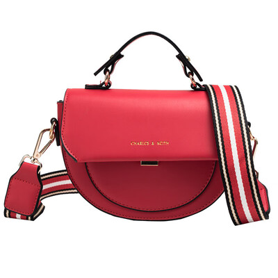 

Bucket bag bag bag female 2019 spring new fashion handbag trend pure color slung single shoulder mother bag