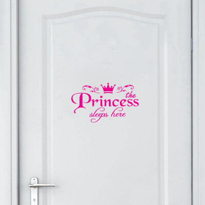 

Gobestart Princess Home Decor Wall Sticker Decal Bedroom Door Vinyl Art Mural