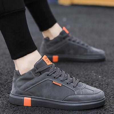 

Mens shoes autumn Korean fashion high canvas shoes casual Joker high tide shoes