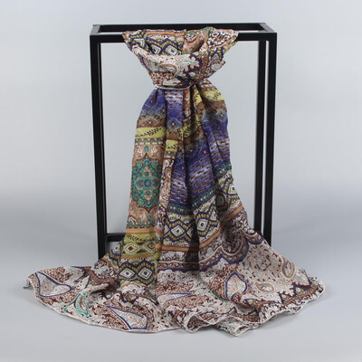 

Gobestart Womens Long Soft Wrap Shawl Chiffon Print Scarf