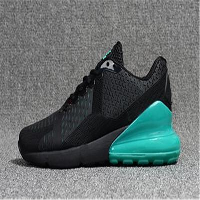 

2019 NewTop quality running shoes 270 Mens sneaker Deep blue jade Black Red Trainer Breathable Man women athletic Sport footwear