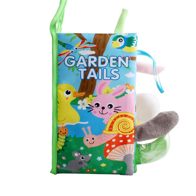 

Siaonvr Baby Kids Intelligence Development Cloth 3D Animal Tail Book Educational Toy