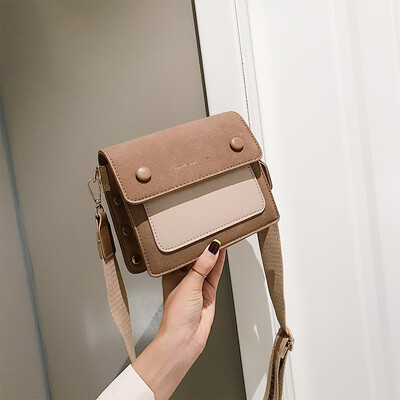 

Senior sense of foreign style womens bag retro chic frosted broadband small square bag new 2019 simple shoulder slung bag