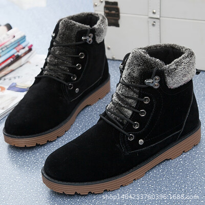

Mens warm cotton Martin shoes mens Martin shoes snow boots mens thick warm mens cotton Martin shoes snow boots