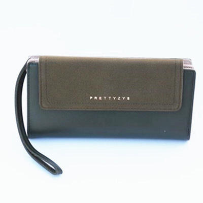 

New Korean Version Women Fashion Wallet Cross Section Large-capacity Hasp Long Purse Standard Wallets