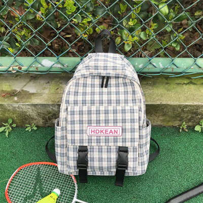 

Large Capacity Solid Color Waterproof Nylon Casual Backpack School Bag