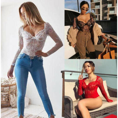 

Women Sexy Lace Floral Sleepwear Bodysuit Nightwear Lingerie Robe Underwear