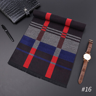 

2018 new mens scarf wholesale autumn&winter Korean version of business gifts brushed silk cotton scarf factory direct sales