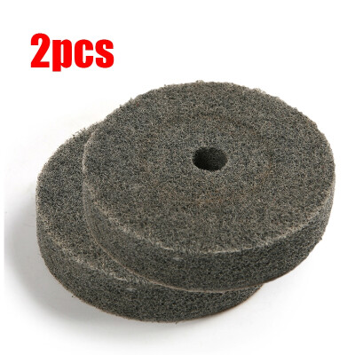 

2pcs 3 Nylon Fiber Polishing Wheel Buffer Pad Metal Wood Grinding Disc Tool Kit