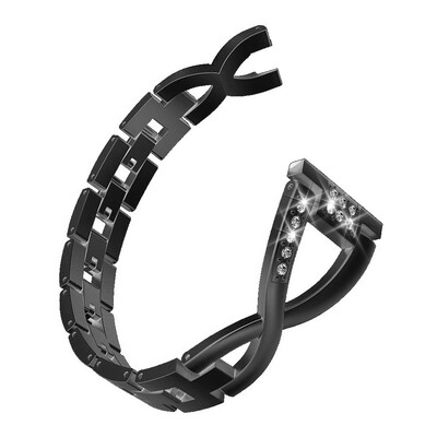 

〖Follure〗Luxury Alloy Crystal Stainless Steel Wristband Strap Band For Fitbit versa