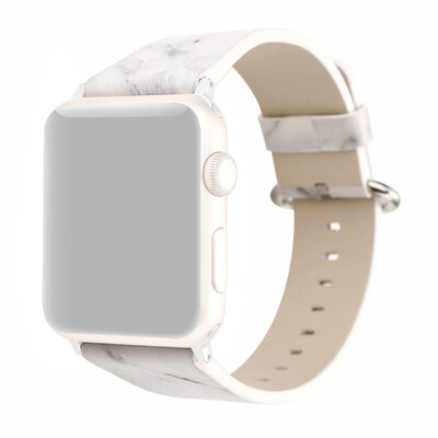 

〖Follure〗Marbling Leather Watch Wrist Strap Band For Apple iwatch 4 Smart Watch 44mm